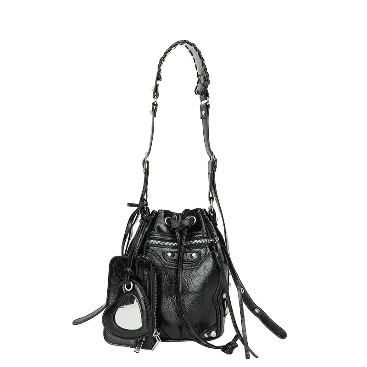 Women's Trendy Rivet Messenger Bag